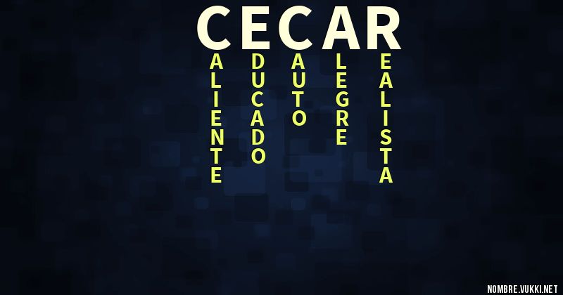 Acróstico cecar