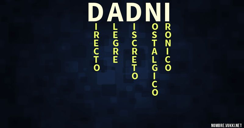 Acróstico dadni