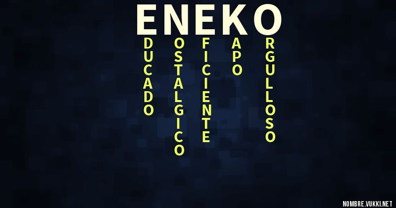 Acróstico eneko