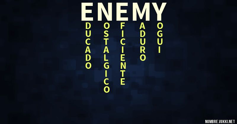 Acróstico enemy