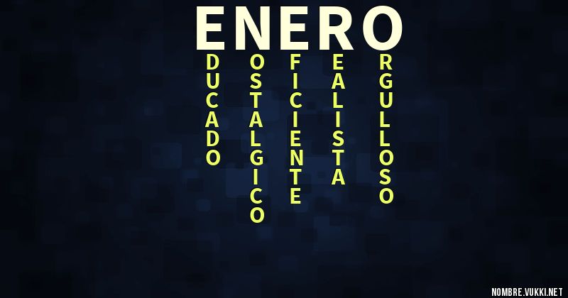 Acróstico enero