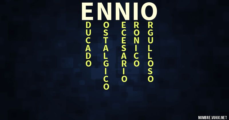 Acróstico ennio