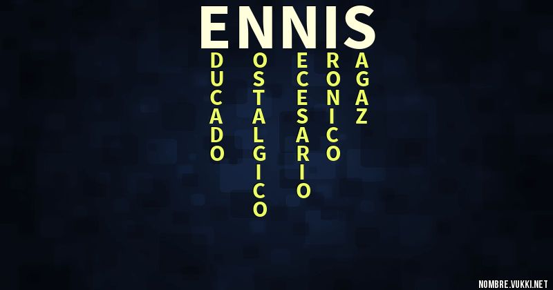 Acróstico ennis