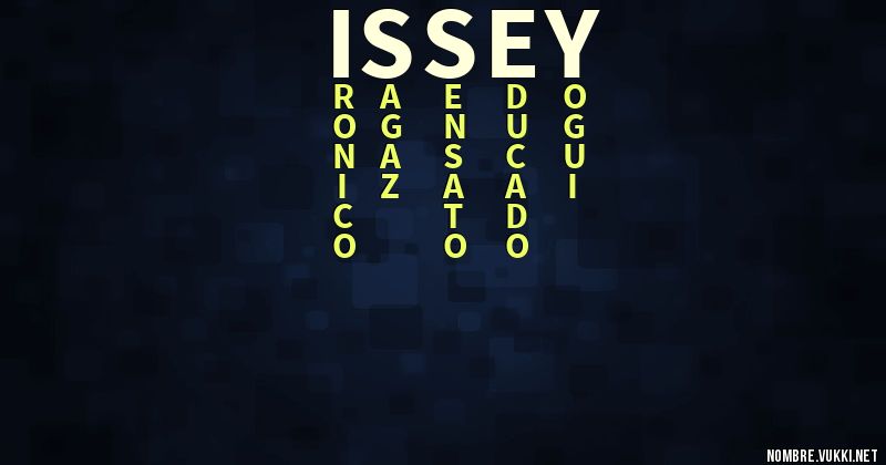 Acróstico issey