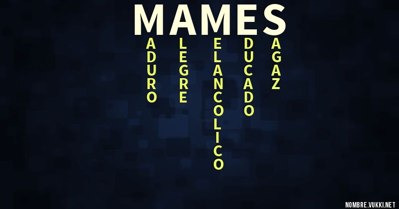 Acróstico mamés