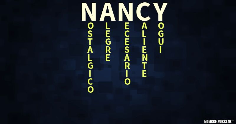 Acróstico nancy