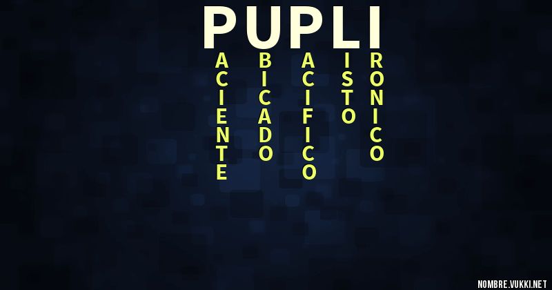 Acróstico pupli