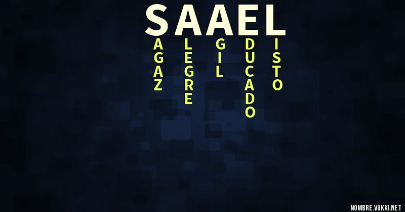 Acróstico saael