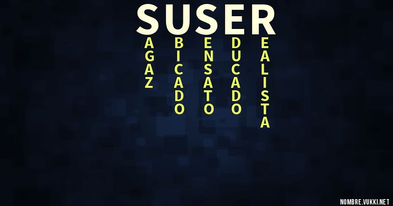 Acróstico suser