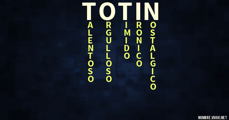 Acróstico totin