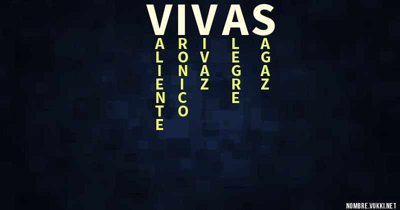 Acróstico vivas