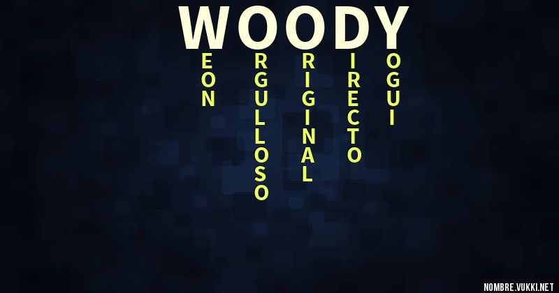 Acróstico woody