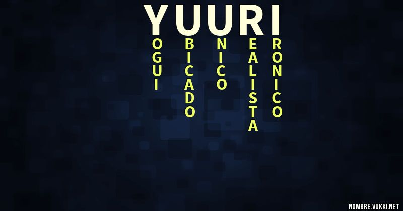 Acróstico yuuri