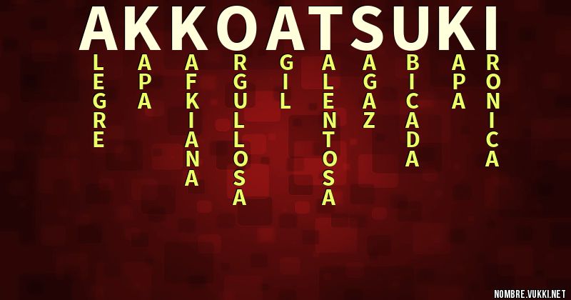 Acróstico akko atsuki