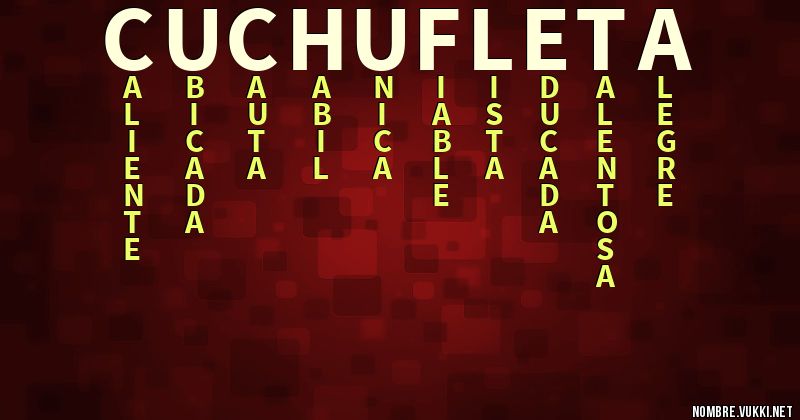 Acróstico cuchufleta