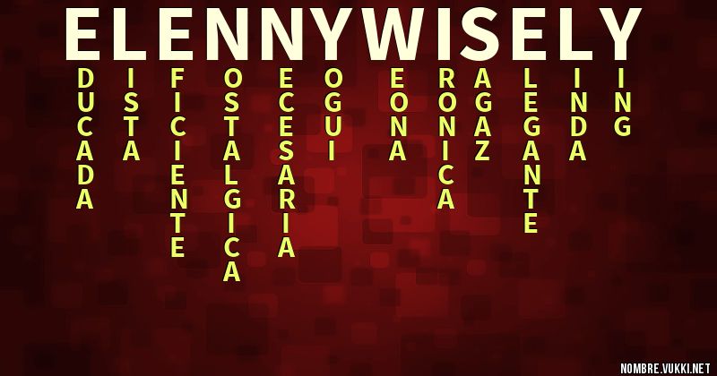 Acróstico elenny wisely