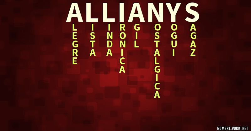 Acróstico allianys