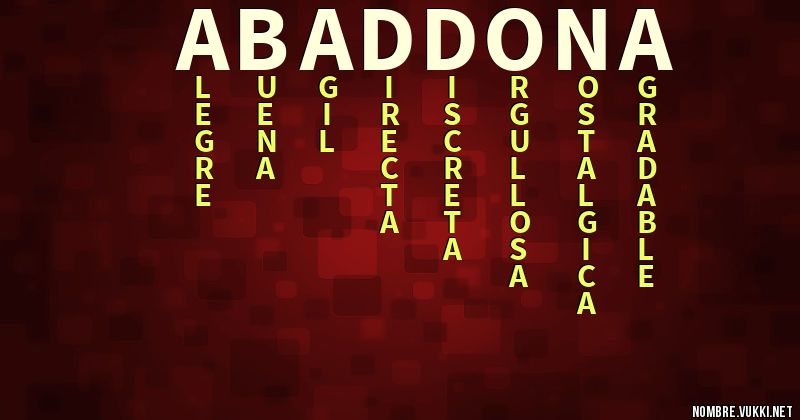 Acróstico abaddona