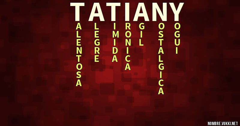 Acróstico tatiany