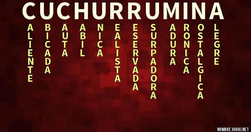 Acróstico cuchurrumina