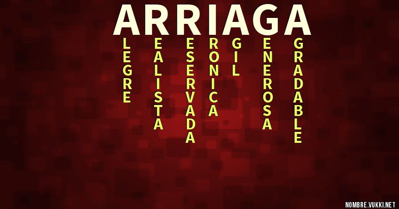 Acróstico arriaga