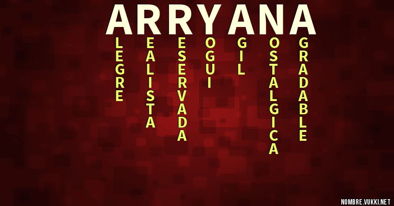 Acróstico arryana