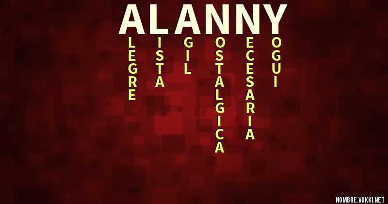 Acróstico alanny