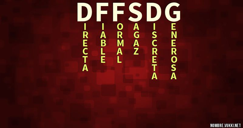 Acróstico dffsdg
