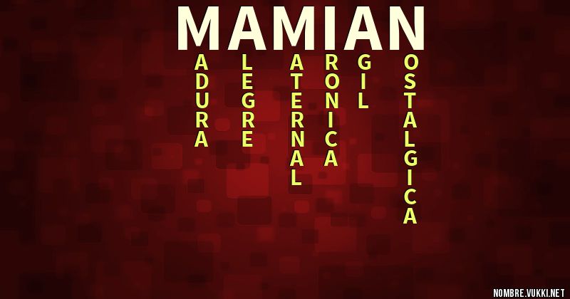 Acróstico mamian