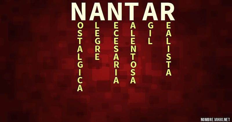 Acróstico nantar