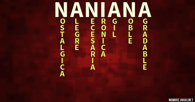 Acróstico naniana