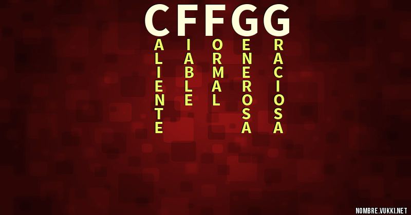 Acróstico cffgg