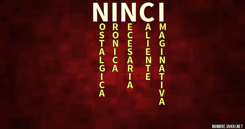 Acróstico ninci