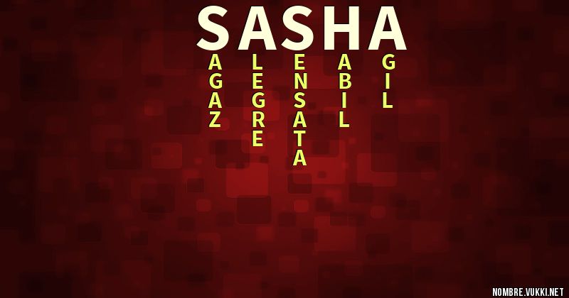 Acróstico sasha