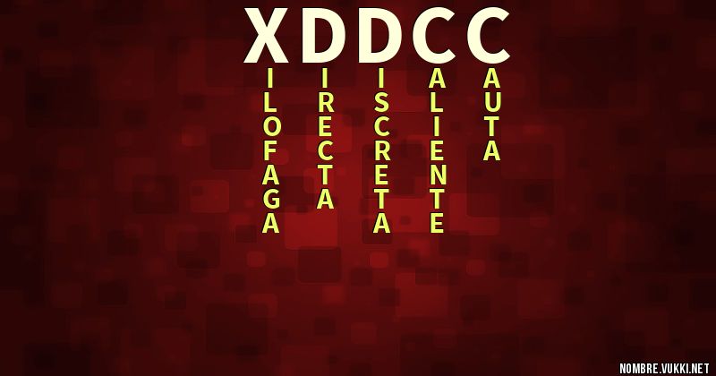 Acróstico xddcc