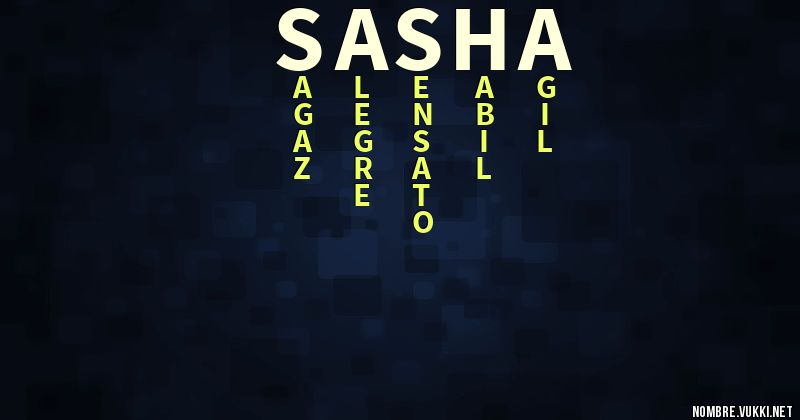 Acróstico sasha