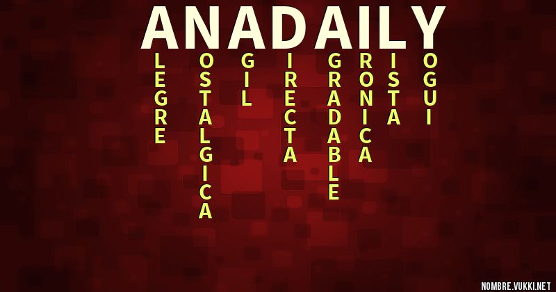 Acróstico anadaily