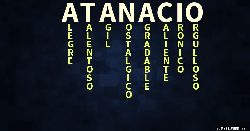 Acróstico atanacio.