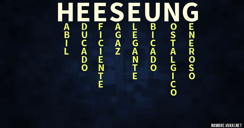 Acróstico heeseung