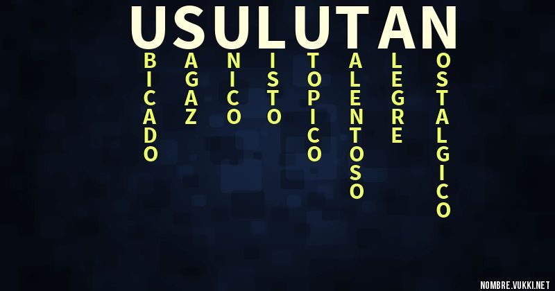 Acróstico usulutan