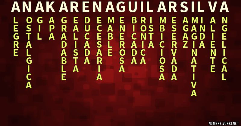 Acróstico ana karen aguilar silva