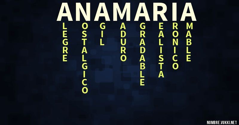 Acróstico ana maria