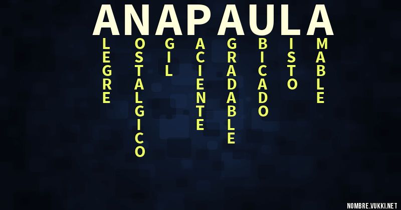 Acróstico ana paula