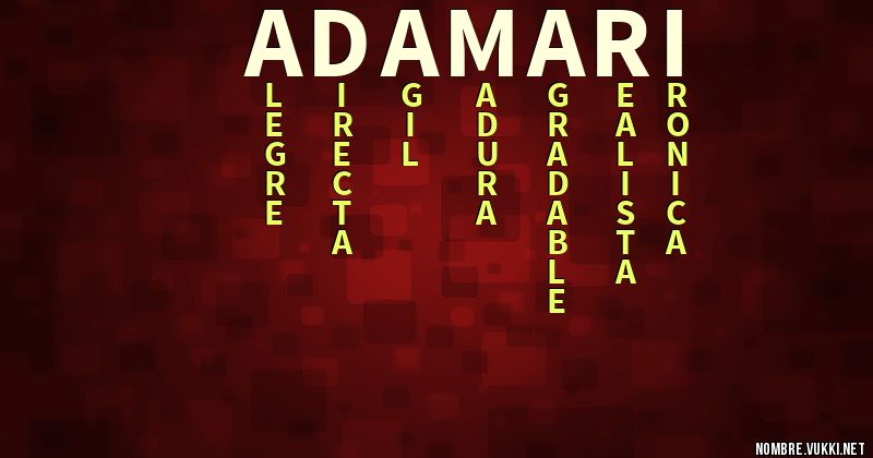 Acróstico adamari