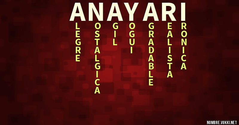 Acróstico anayari