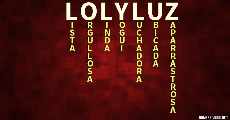 Acróstico loly luz