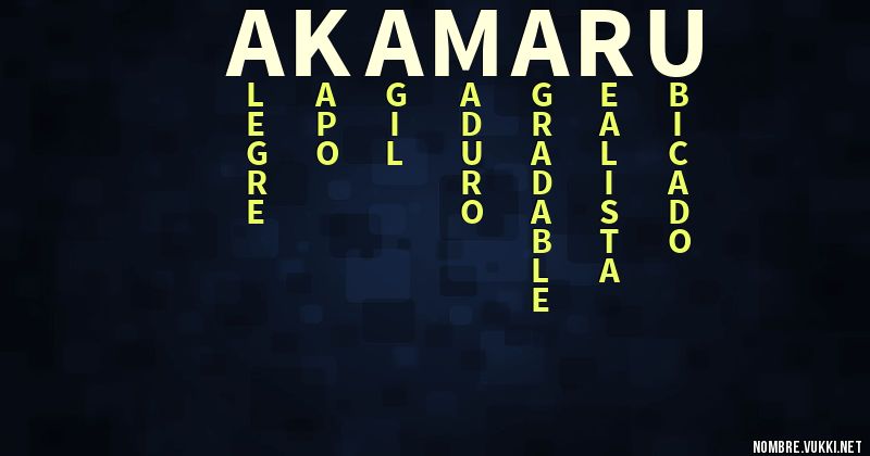 Acróstico akamaru