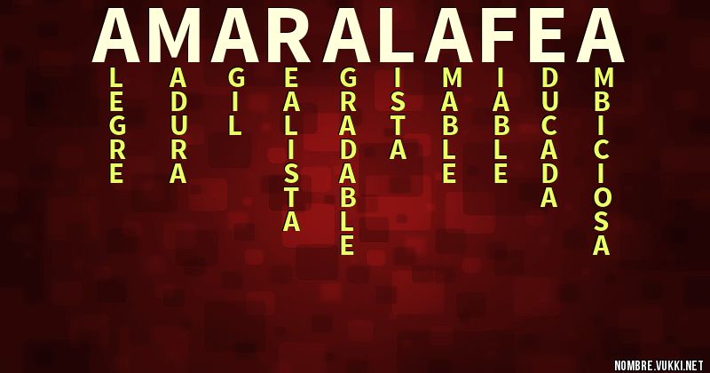 Acróstico amara (la fea)