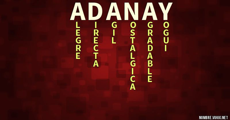 Acróstico adanay