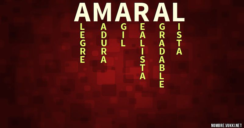 Acróstico amaral